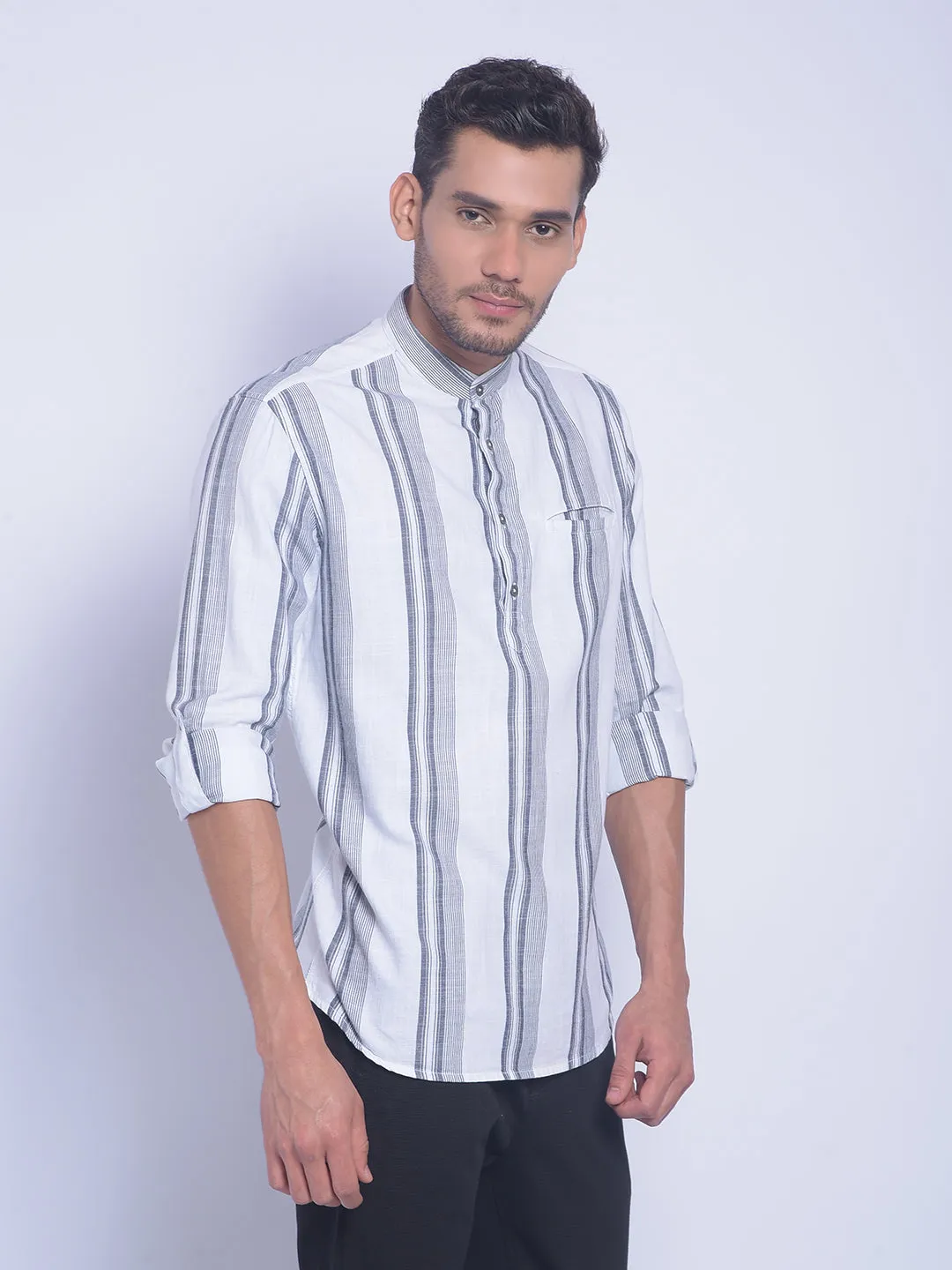 White Striped Shirt