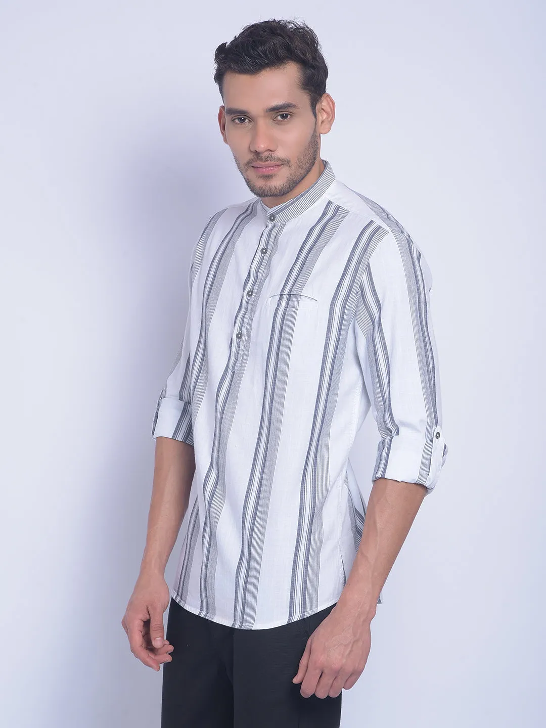 White Striped Shirt