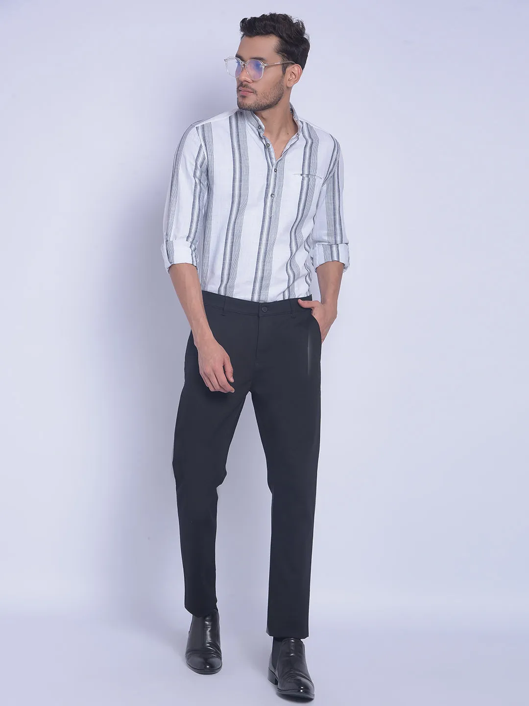 White Striped Shirt