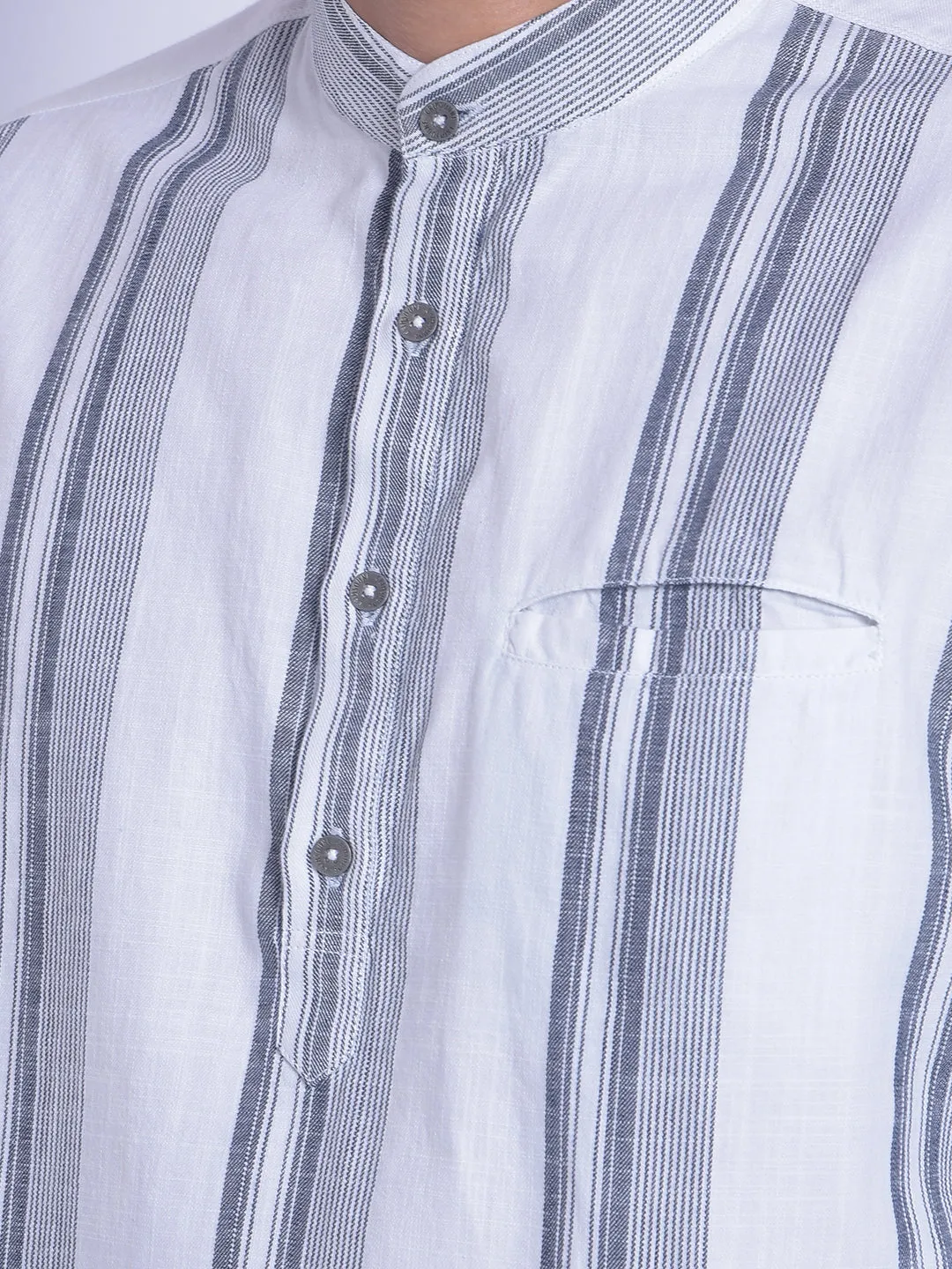 White Striped Shirt