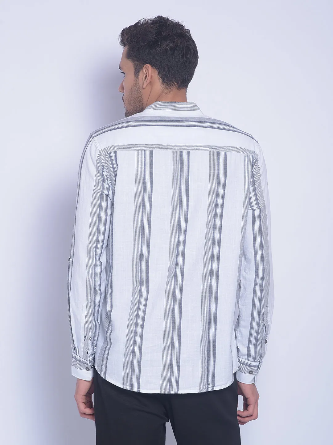 White Striped Shirt