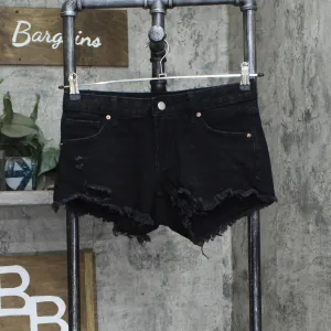 Wild Fable Womens Distressed Low Rise Jean Shorts 166f4cda0f03ce Black 00
