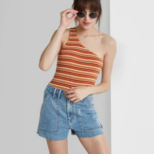 Wild Fable Women's High-Rise Utility Jean Shorts