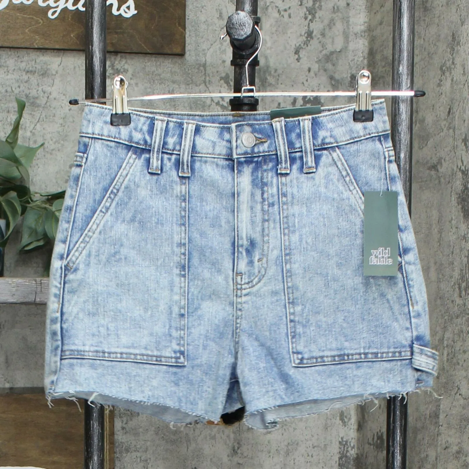 Wild Fable Women's High-Rise Utility Jean Shorts