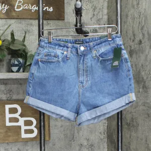 Wild Fable Womens Highest Rise Mom Denim Shorts 1667557b294ef1 Blue 6