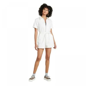 Wild Fable Women's Short Sleeve Zip Front Utility Romper