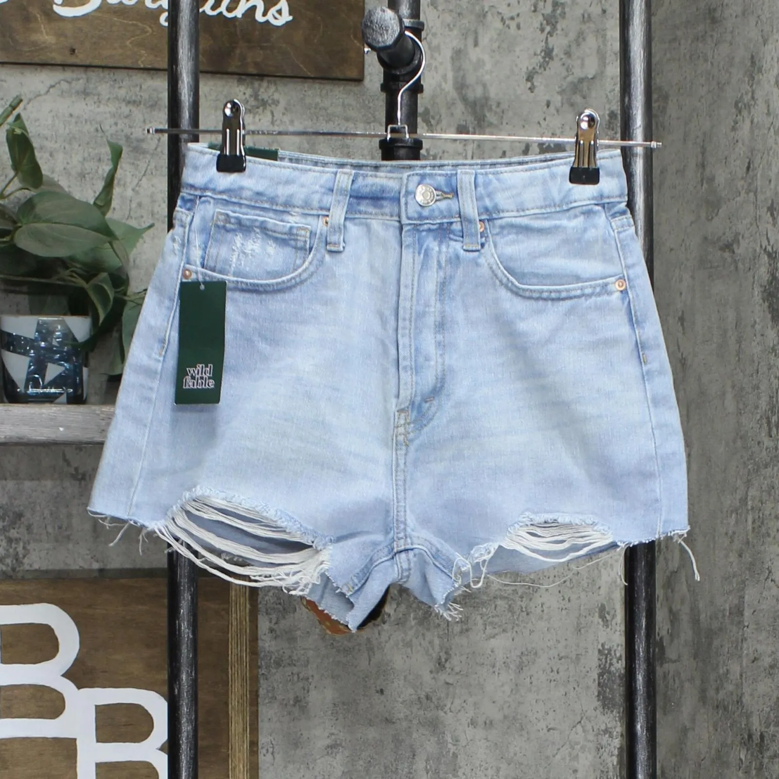 Wild Fable Women's Super-High Rise Cut-Off Jean Shorts