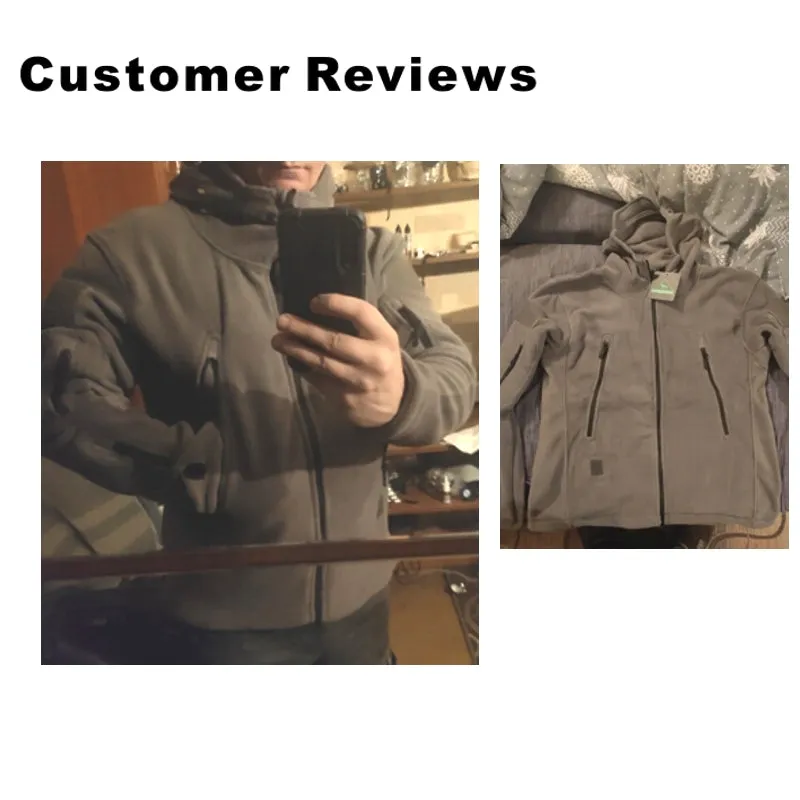 Winter Thermal Fleece Sports Hooded Coats