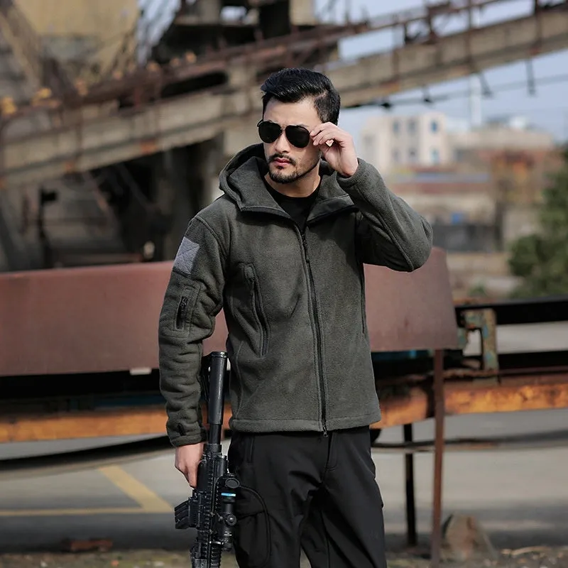 Winter Thermal Fleece Sports Hooded Coats