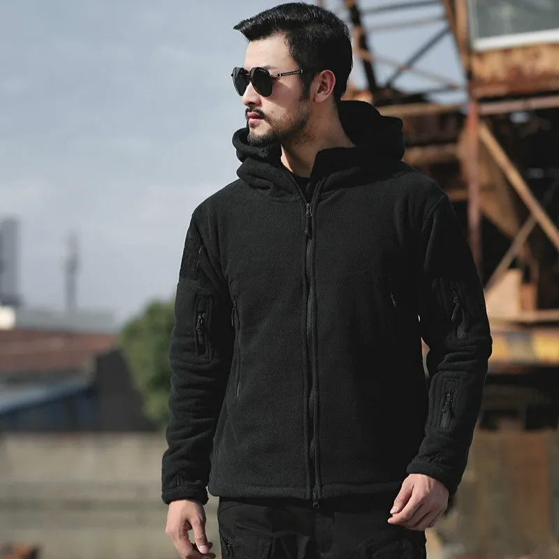 Winter Thermal Fleece Sports Hooded Coats