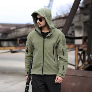 Winter Thermal Fleece Sports Hooded Coats