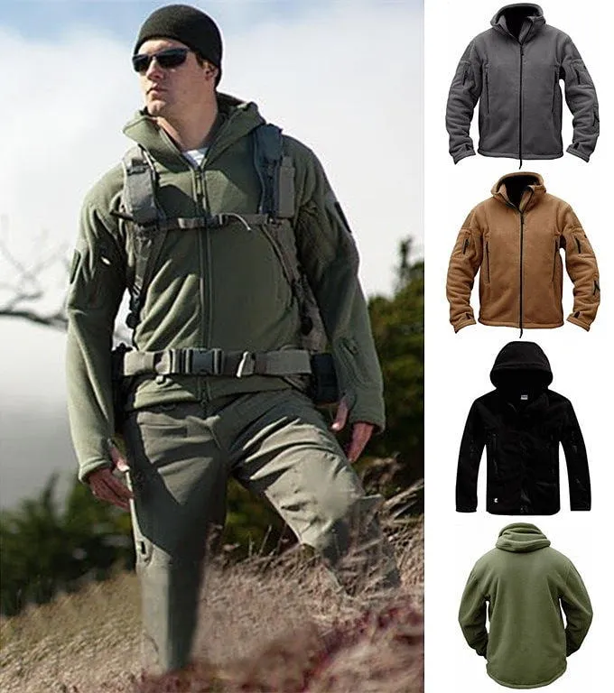 Winter Thermal Fleece Sports Hooded Coats
