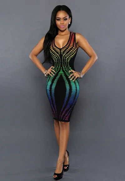 Women Summer Dress Robe Sexy Bodycon Party Dresses Plus Size Sleeveless Sundress Pencil Casual Polka Dot Dress