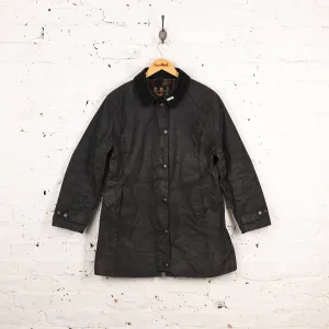 Women's Barbour Newmarket Wax Jacket - Blue - Women's L