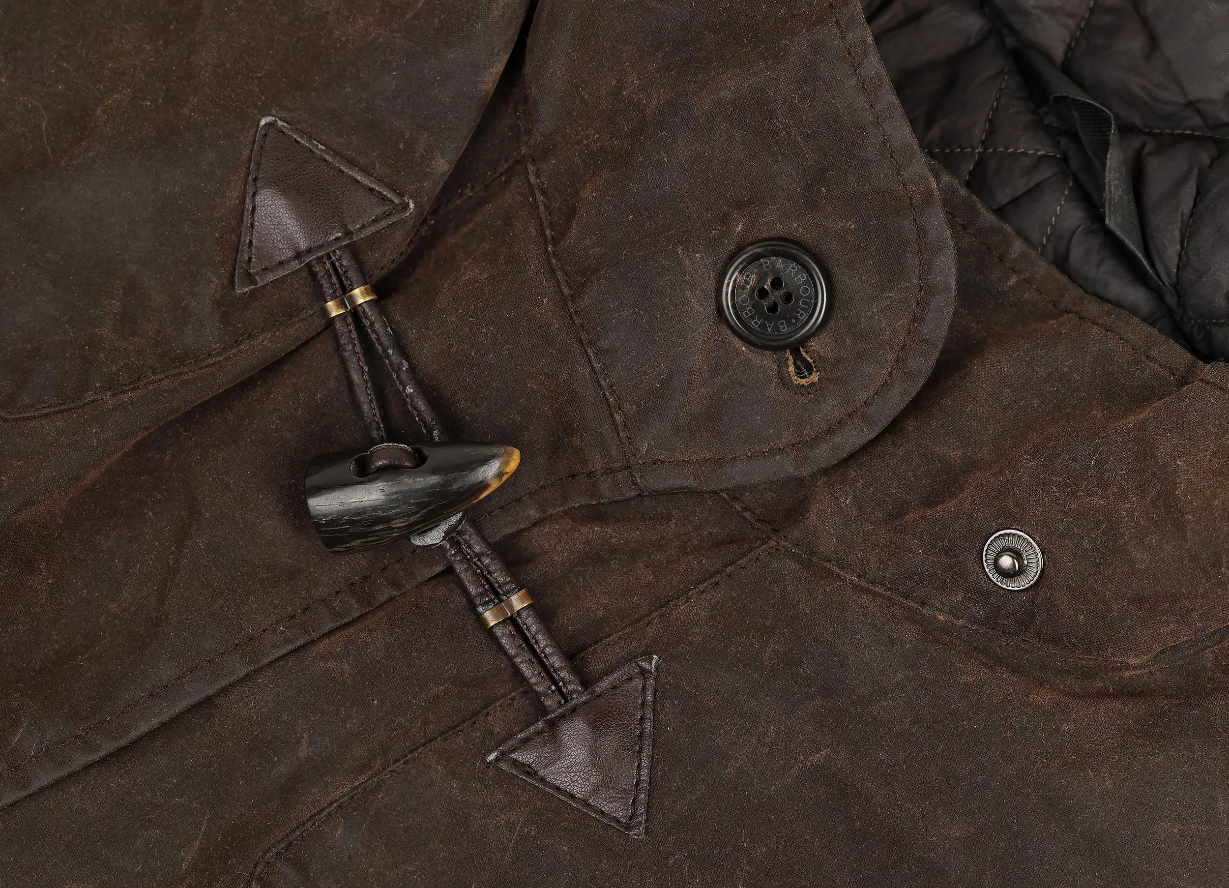 Women's Barbour Short Duffle Wax Jacket - Brown - Women's S