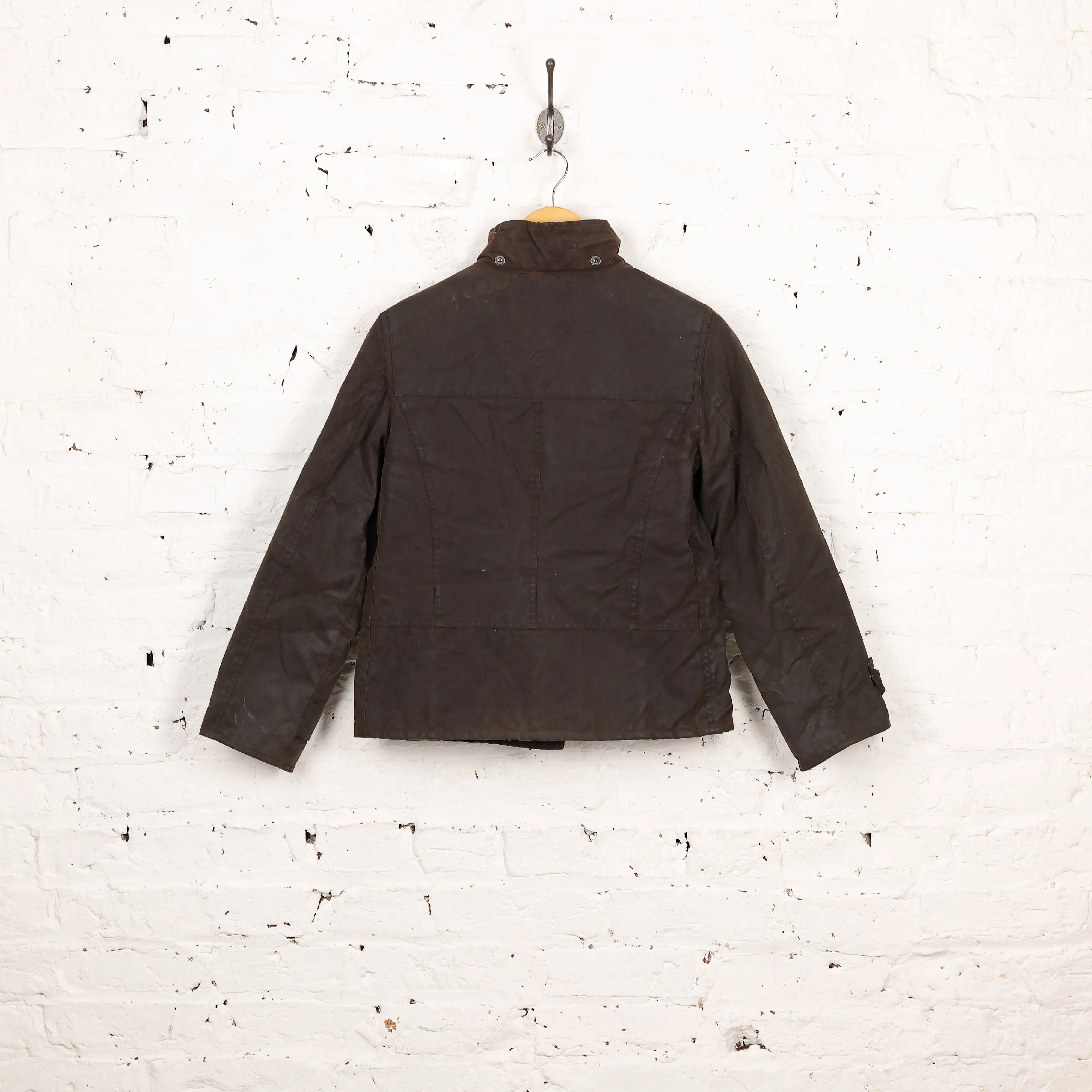 Women's Barbour Short Duffle Wax Jacket - Brown - Women's S