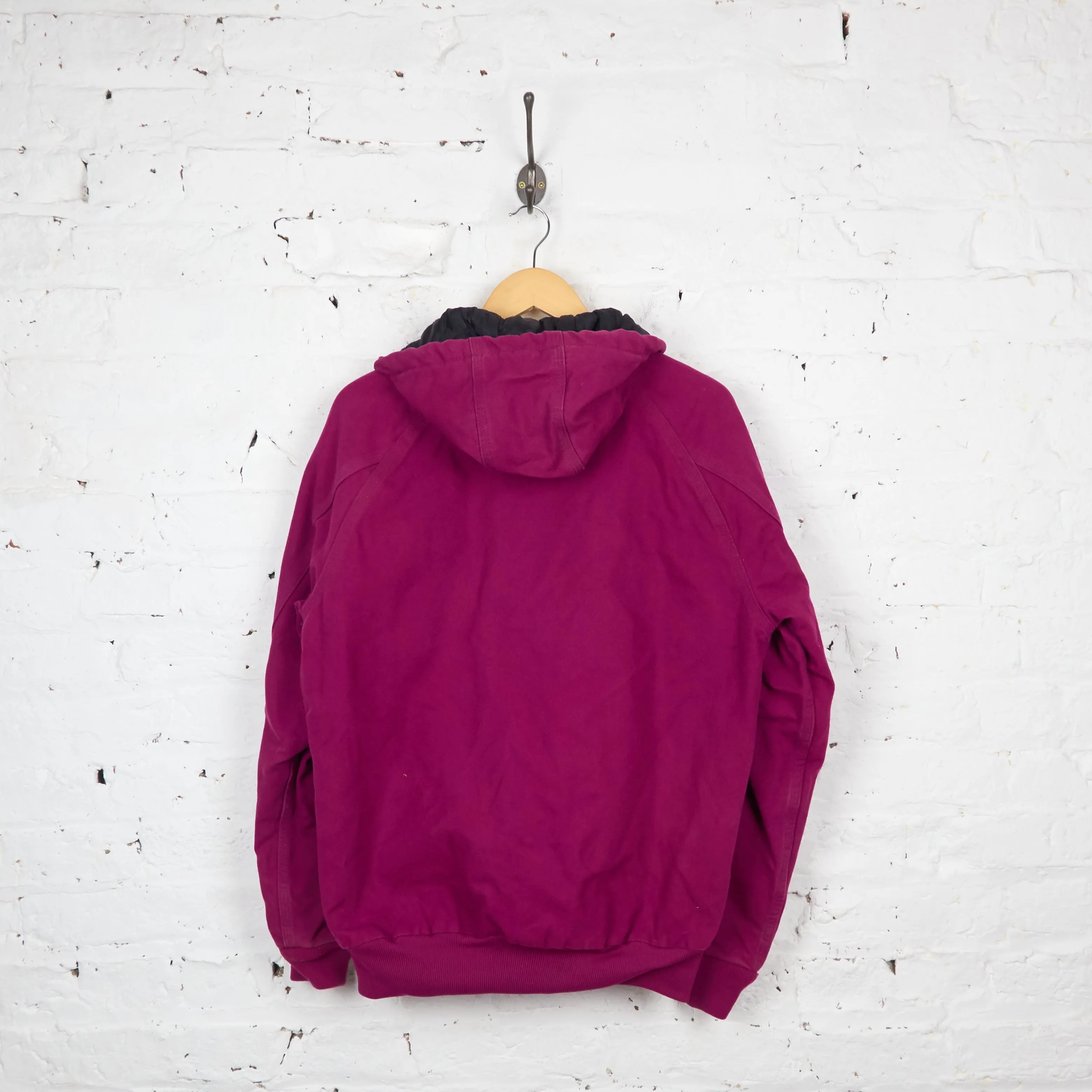 Womens Hooded Carhartt Work Jacket - Purple - Womens M