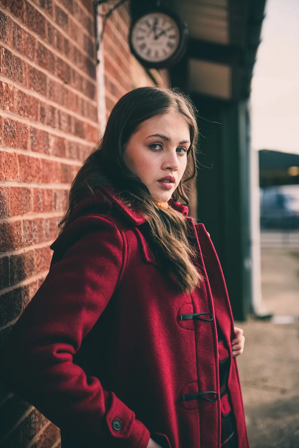 Women's London Classic Fit Duffle Coat - Burgundy