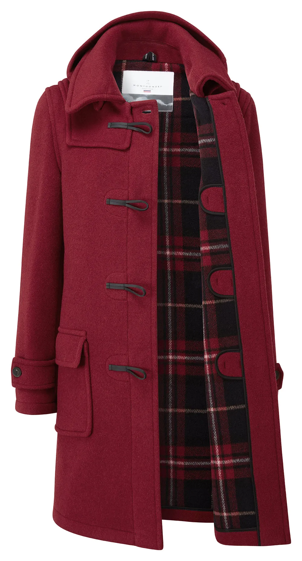 Women's London Classic Fit Duffle Coat - Burgundy