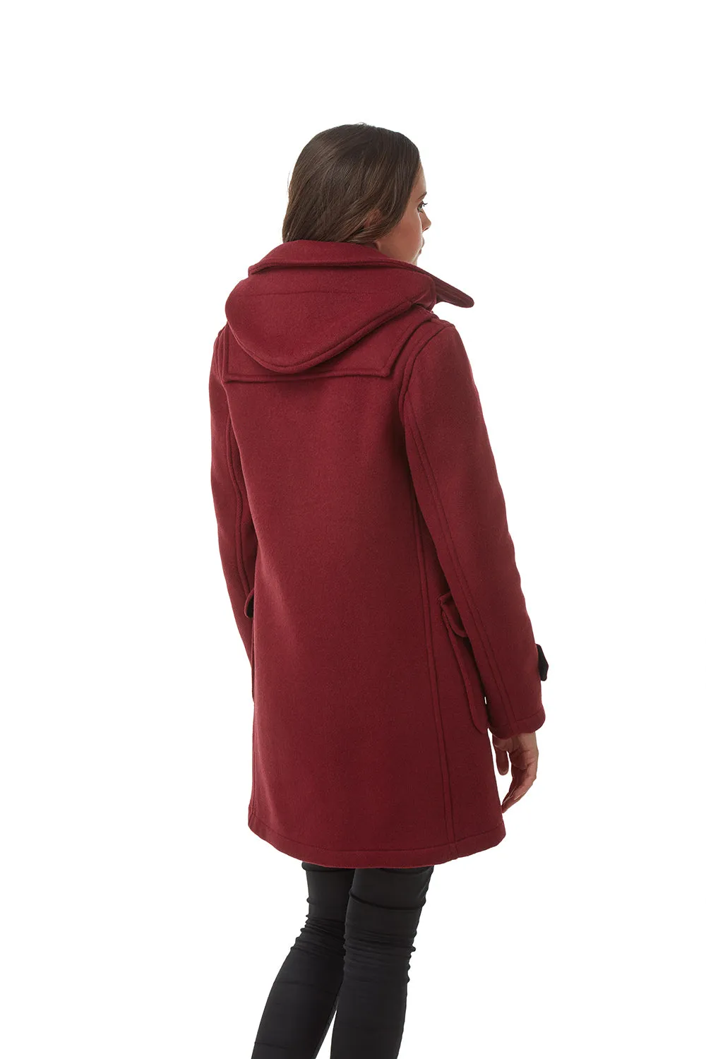 Women's London Classic Fit Duffle Coat - Burgundy
