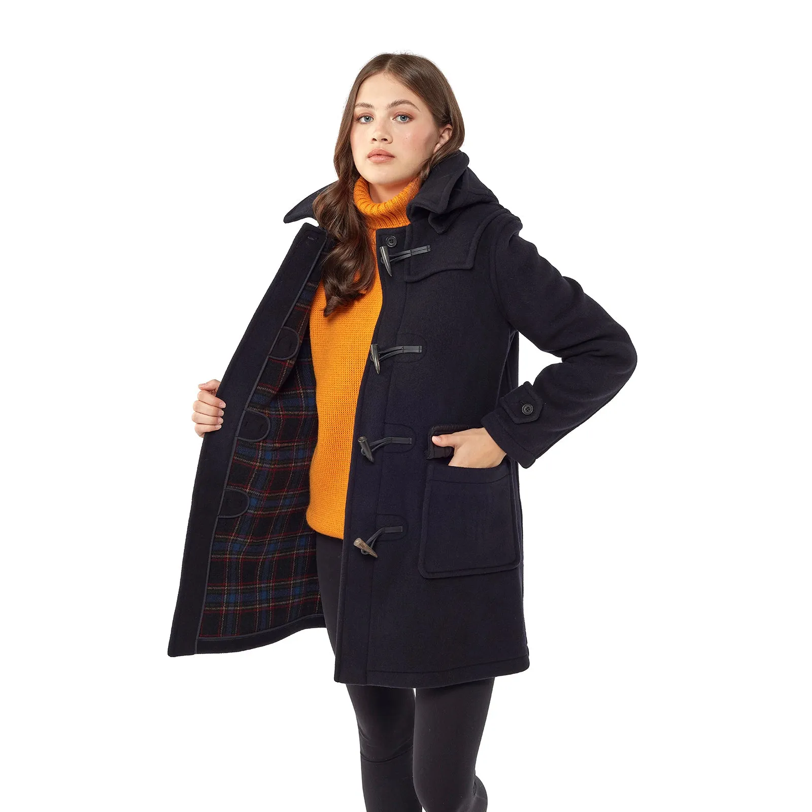 Women's London Classic Fit Duffle Coat - Navy