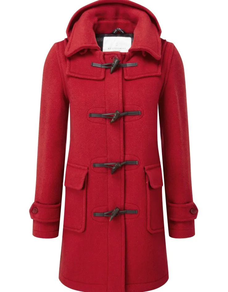 Women's London Classic Fit Duffle Coat - Red