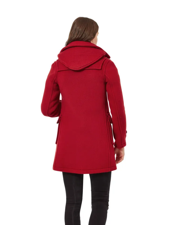 Women's London Classic Fit Duffle Coat - Red