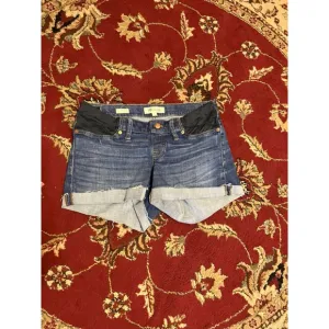 Womens Madewell Maternity Side Panel High-Rise Denim Shorts Size 28