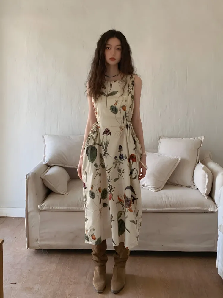 Y2K Floral Midi Dress