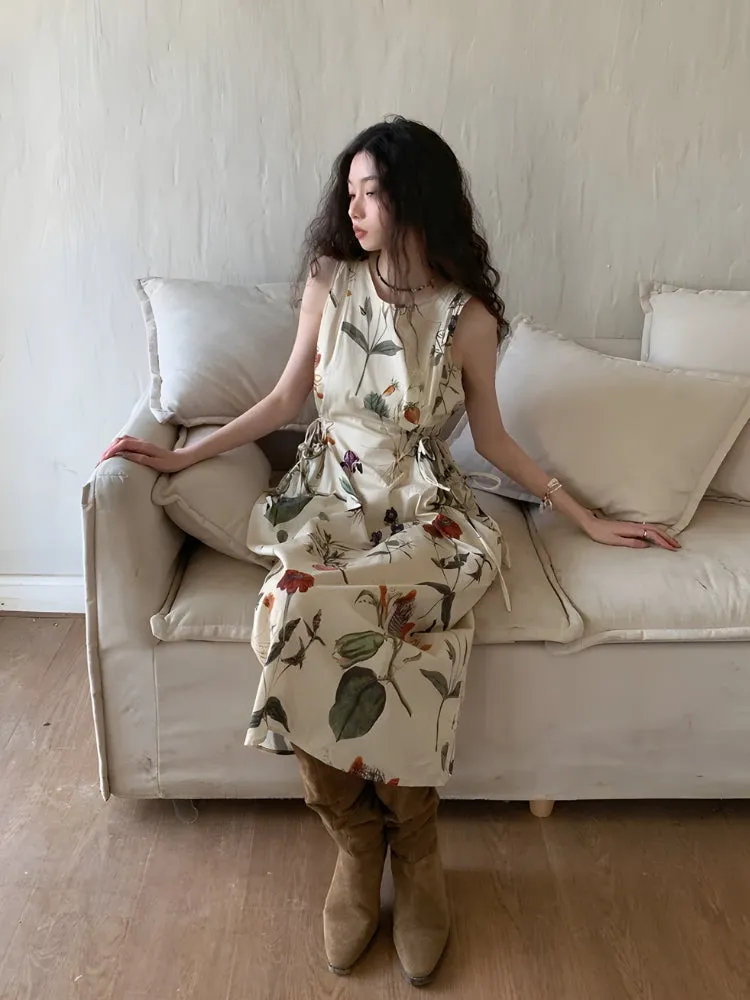 Y2K Floral Midi Dress