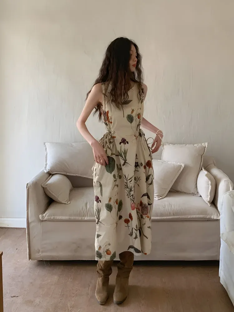 Y2K Floral Midi Dress