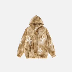 Y2K Soft Hooded Fleece Winter Jacket for Cozy Style