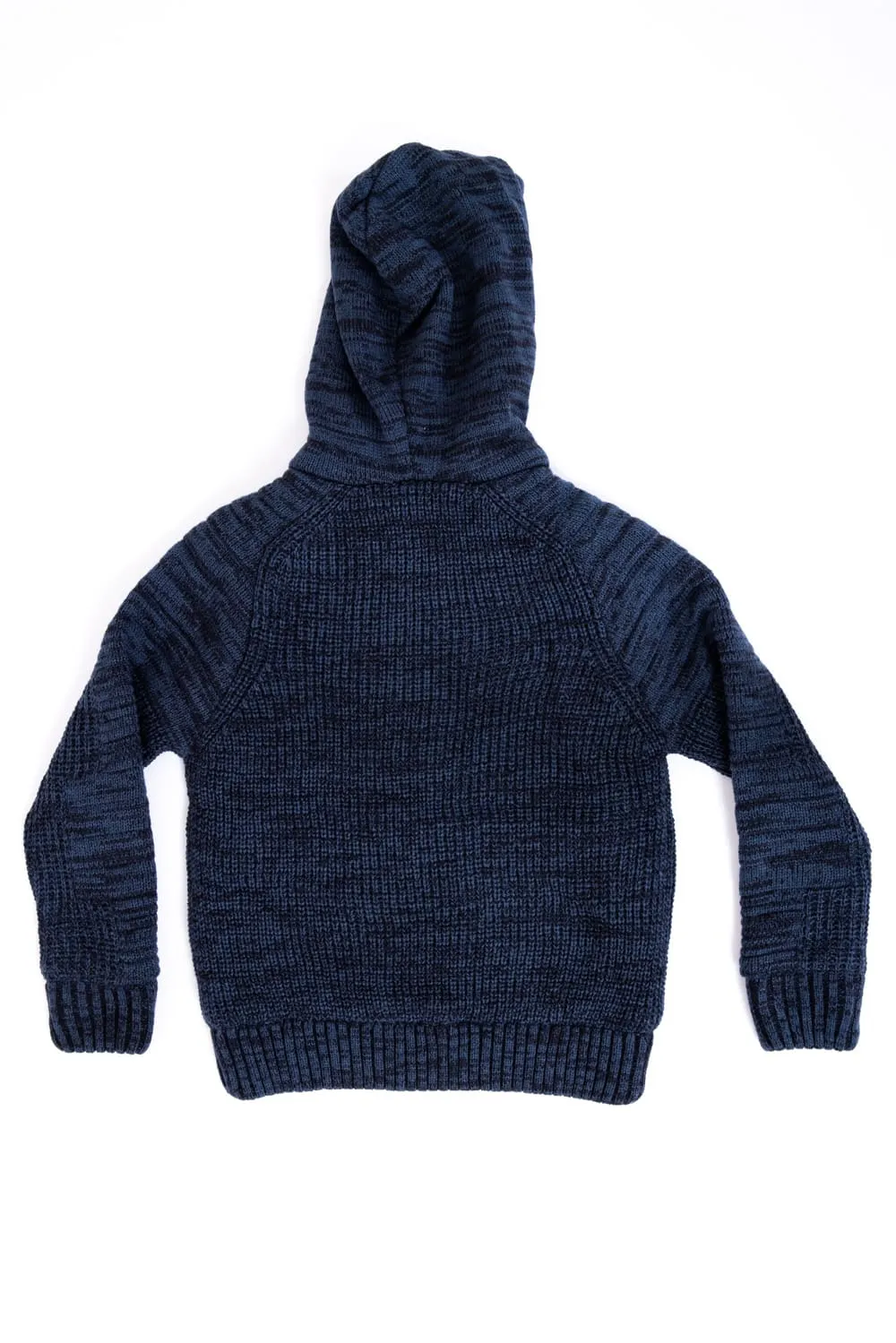 Youth Sweater Jacket with Hood for Boys in Navy | BXW39135-NAVY
