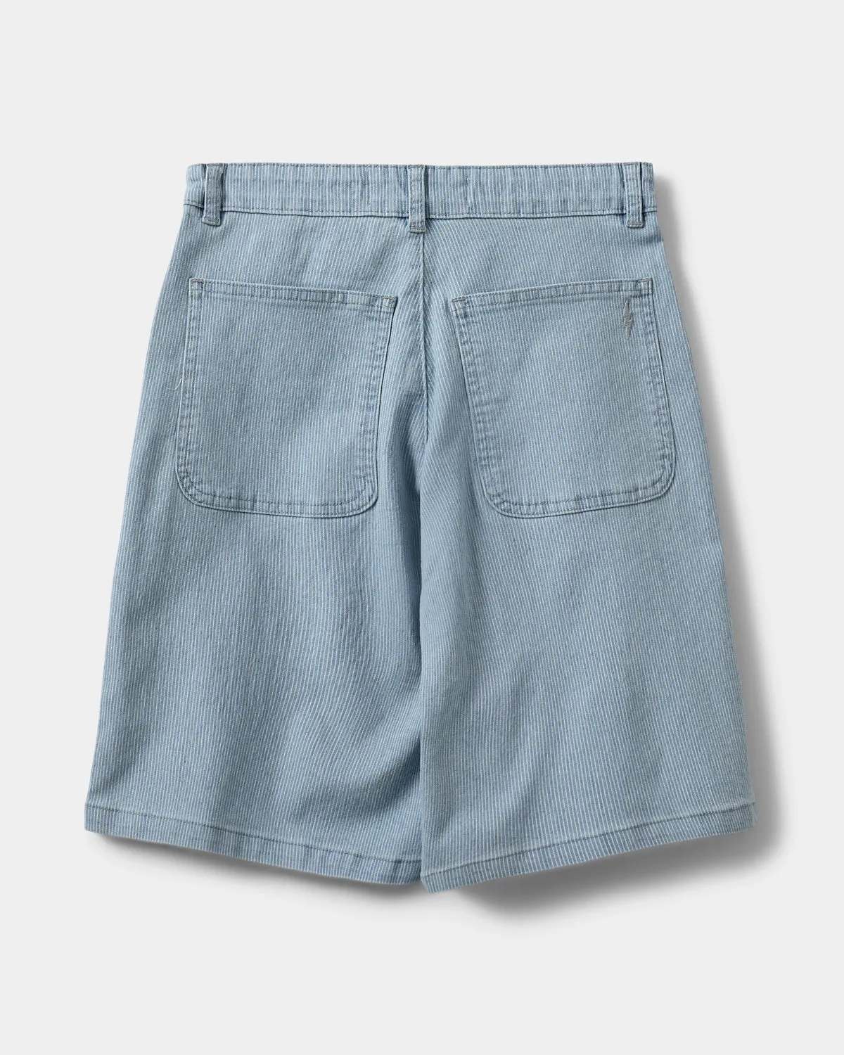 YVONNESY SHORTS - Blue denim Stripe
