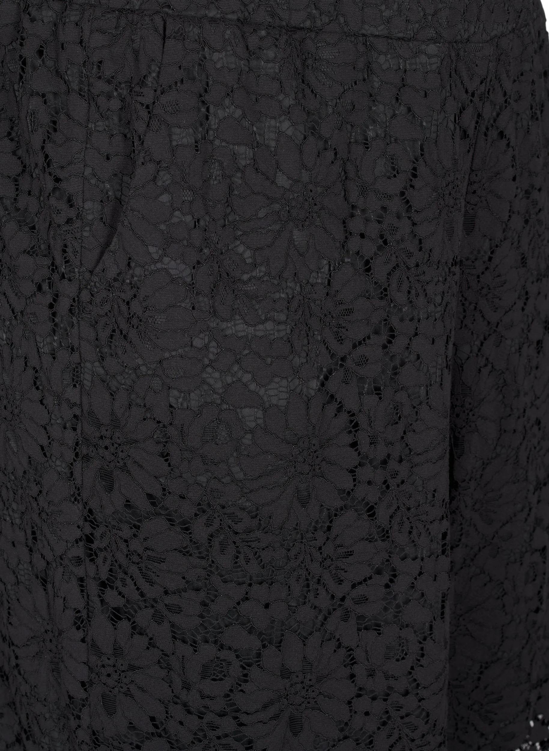Zizzi Welda Lace Trousers In Black